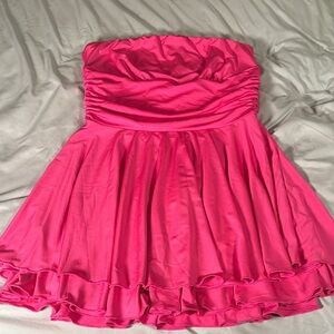Pink Strapless Dress